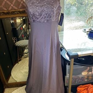 JCPenney Lavender Embroidered Maxi Dress